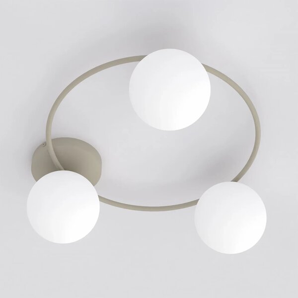 Lampada da soffitto in acciaio SOPRA 3 Mokka 3xE14