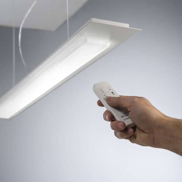 Lampadario moderno promoingross pixel s120dim wh led metallo metacrilato dimmerabile dinamica sospensione - Promoingross