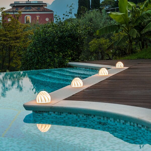 Abat-jour led batteria moderna linea zero rose outdoor bat l ip67 polilux lampada tavolo - Linea Zero