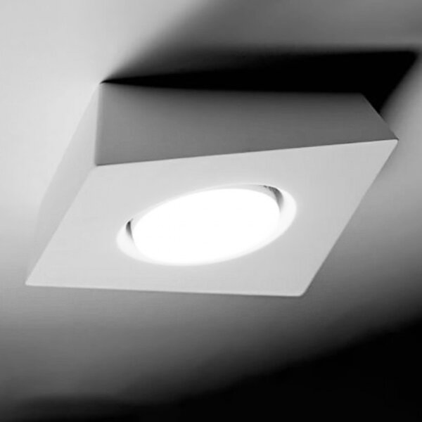 Plafoniera gesso sforzin anchise t371 gx53 led lampada soffitto - Sforzin Illuminazione