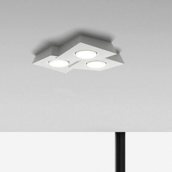 Plafoniera gesso sforzin anchise t373 gx53 led lampada soffitto - Sforzin Illuminazione