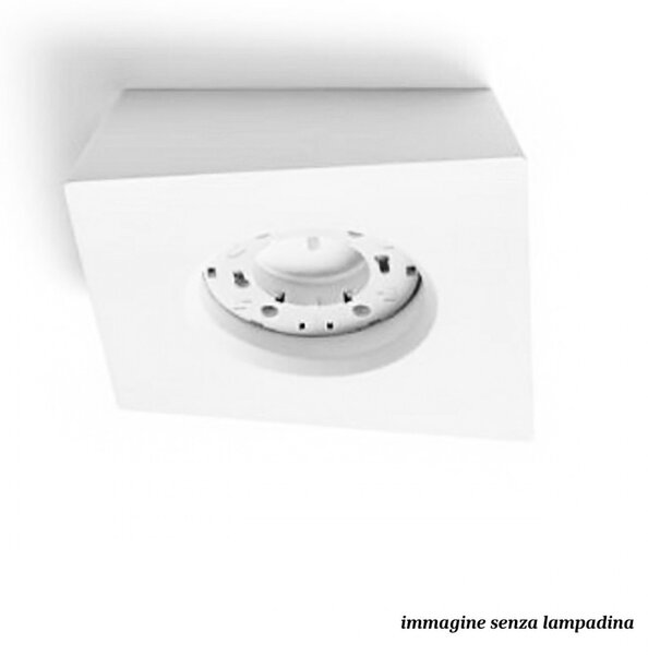 Plafoniera gesso sforzin anchise t371 gx53 led lampada soffitto - Sforzin Illuminazione