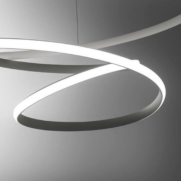 Lampadario led gea luce diva ss t moderna alluminio sospensione - Gea Luce