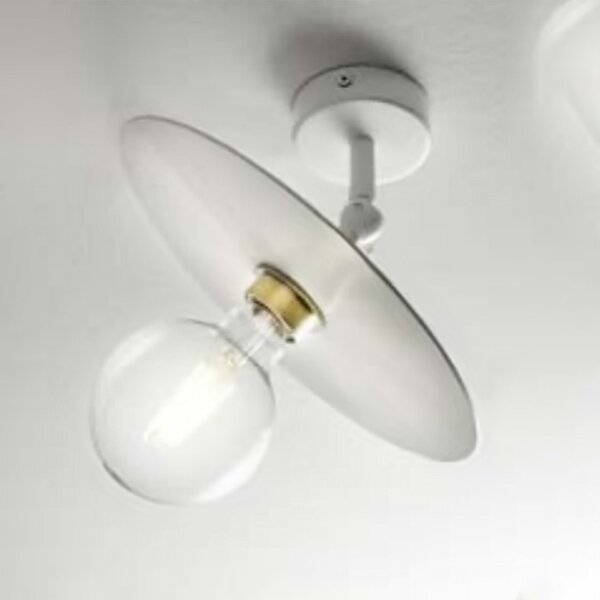 Plafoniera moderna illuminando pub pl1pubbn+disco25bn e27 led metallo lampada soffitto - Illuminando