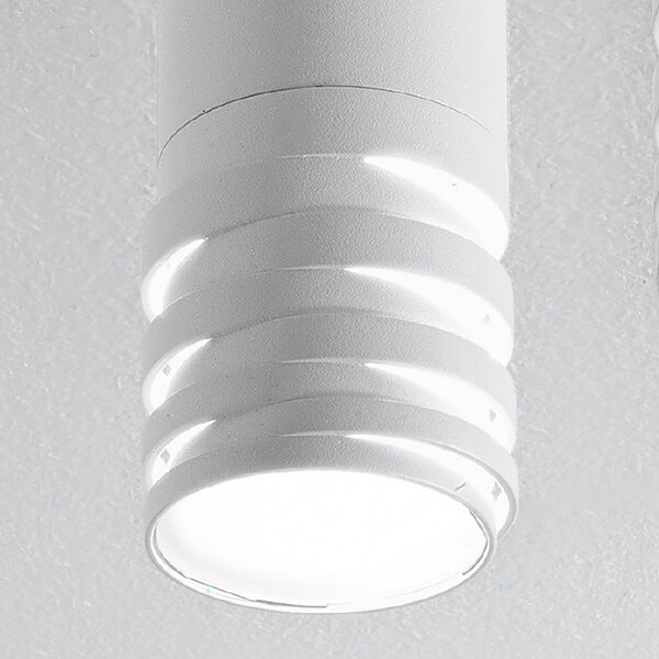 Plafoniera led gea luce emily p gu10 bianco lampada soffitto moderna - Gea Luce