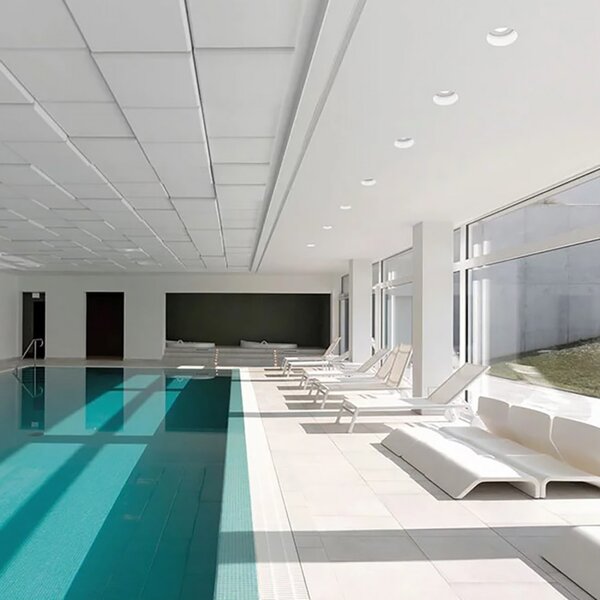 Faretto incasso sforzin illuminazione doride t353 gu10 led ip44 moderno gesso lampada soffitto - Sforzin Illuminazione