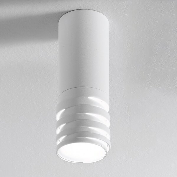 Plafoniera led gea luce emily p gu10 bianco lampada soffitto moderna - Gea Luce