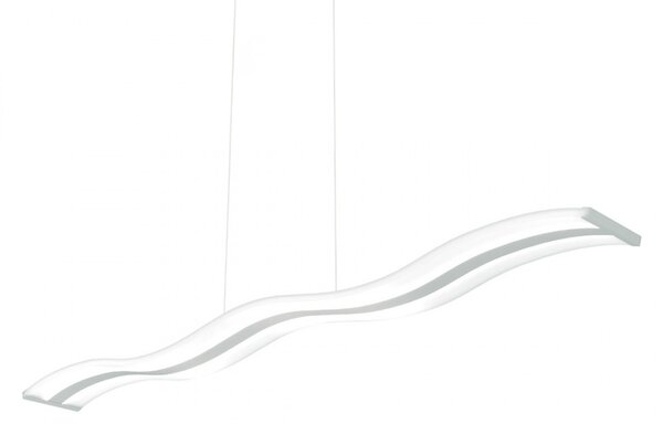 Lampadario led dimmerabile top light double wave 1178s lampada sospensione modulo led moderna - Top Light