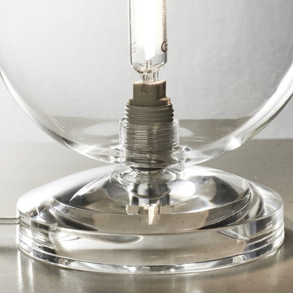 Abat-jour moderna illuminando pallina lupalli1tr g9 led vetro lampada tavolo - Illuminando
