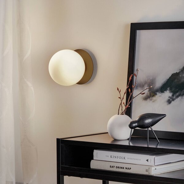 Applique da parete Minerva K1 EMIBIG LIGHTING, dimmerabile, Nero, Corridoio, Metallo, Applique