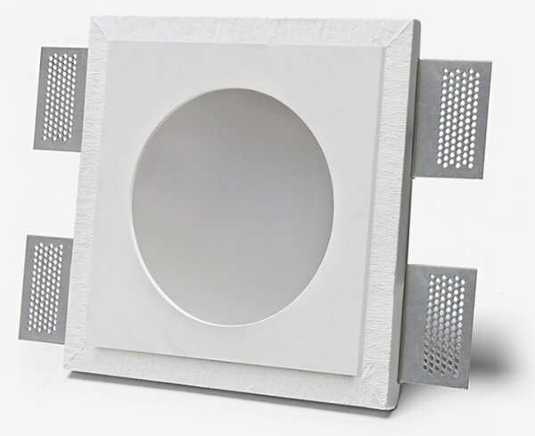 Faretto incasso gesso belfiore 9010 modillion 4044b.35 gu10 led ip44 lampada soffitto - Belfiore - 9010
