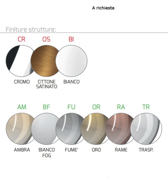 Applique moderna top light eclipse 1184 cr a bf g9 led vetro lampada parete - Top Light