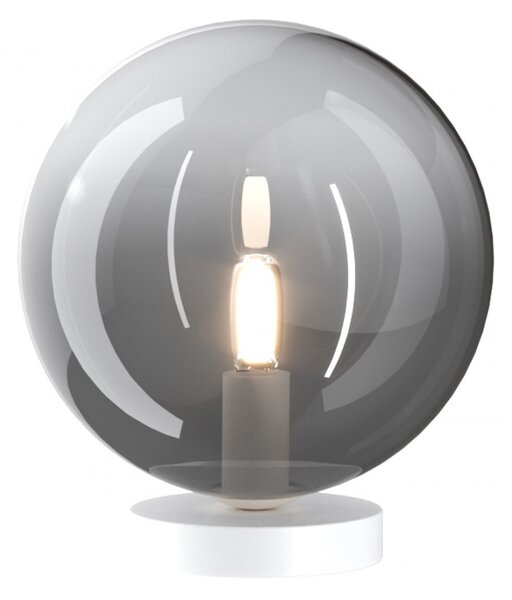 Abat-jour moderna top light eclipse 1184 bi p fu g9 led vetro lampada tavolo - Top Light