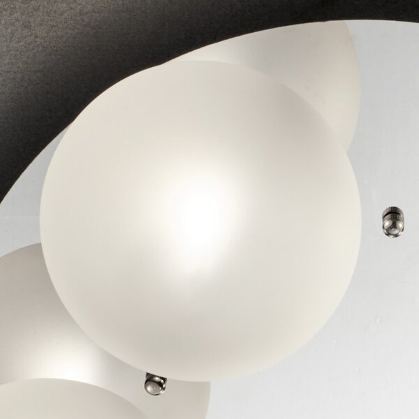 Plafoniera moderna illuminando pallina pallito5crst g9 led vetro sfera lampada soffitto - Illuminando