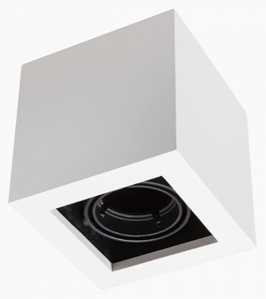 Spot orientabile gesso belfiore 9010 nuvo cubo 8948.35 gu10 led lampada soffitto cubo - Belfiore - 9010