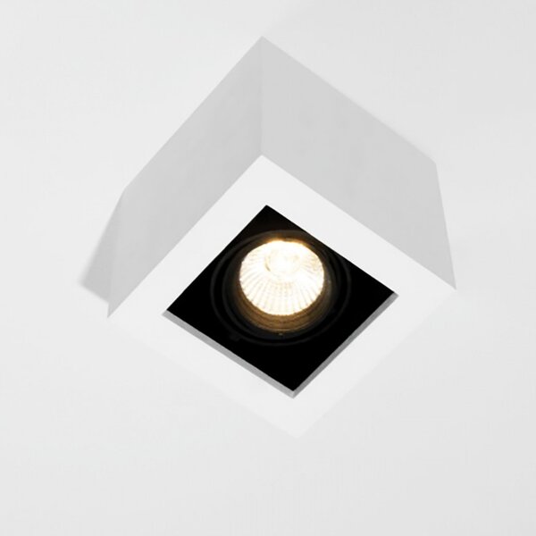 Spot orientabile gesso belfiore 9010 nuvo cubo 8948.35 gu10 led lampada soffitto cubo - Belfiore - 9010