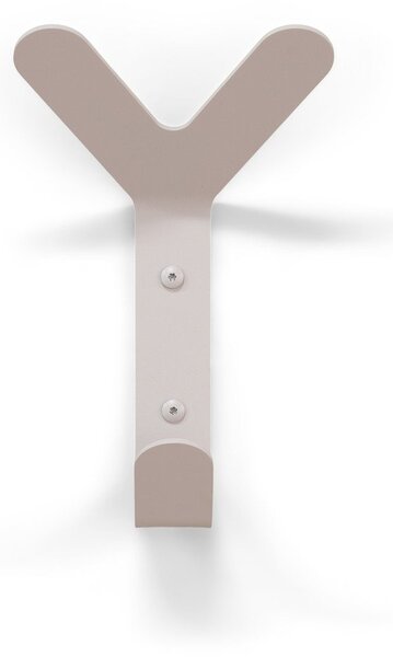 Gancio da parete grigio tortora in acciaio Frondo – Spinder Design