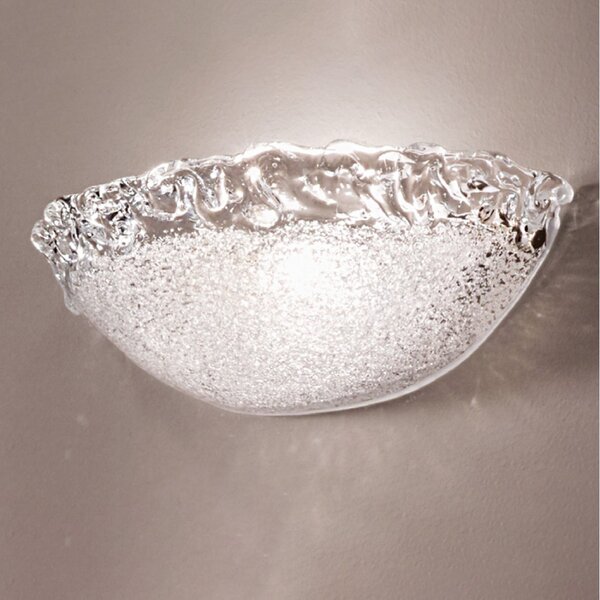 Applique classica due p frost 2699 ap e27 led vetro graniglia cristallo lampada parete vaschetta - Due P Illuminazione