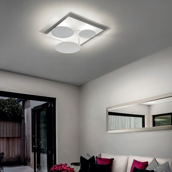 Plafoniera led fratelli braga rotary 2116 pl60 orientabile metallo lampada soffitto - Fratelli Braga