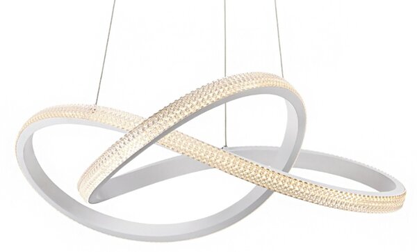 Lampadario moderno led pan international infinity 60 grf17111 led 3600lm 3000°k lampada soffitto - Pan International