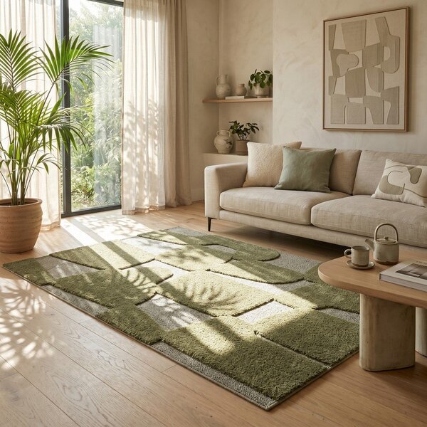 Tappeto verde scuro 160x230 cm Cairo - ESTE