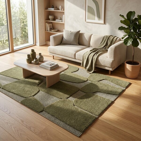 Tappeto verde scuro 160x230 cm Cairo - ESTE