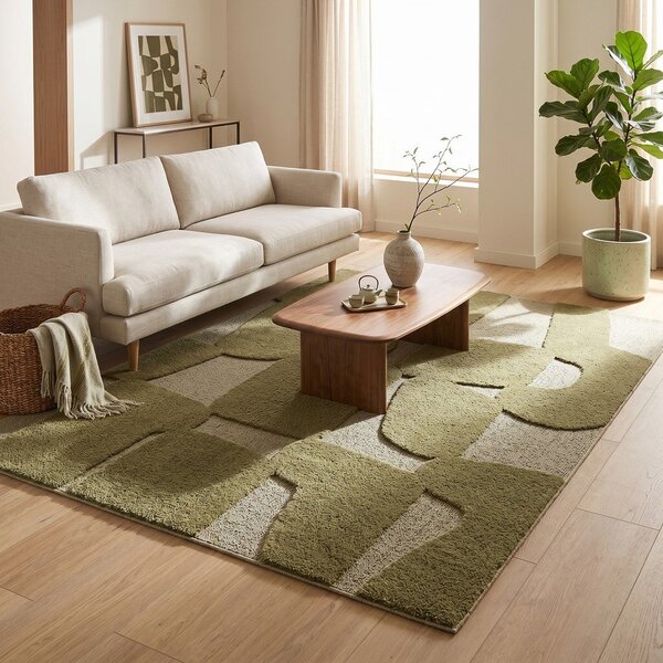 Tappeto verde scuro 160x230 cm Cairo - ESTE