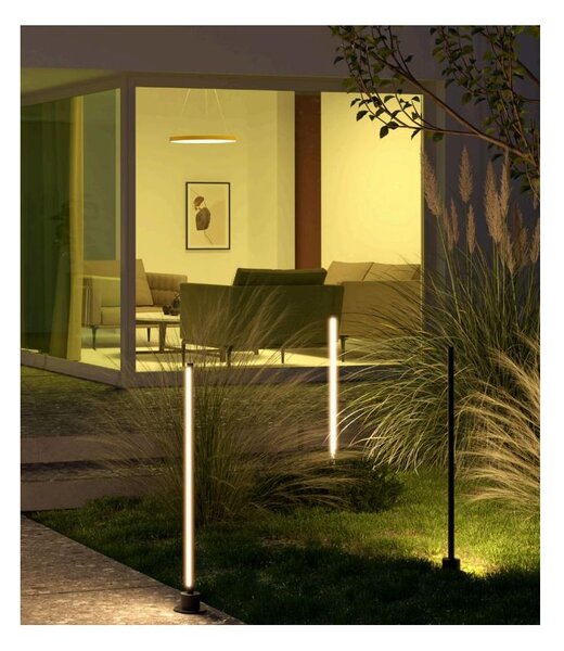 WIKI PALO DA GIARDINO H50 CM O H90 CM IP65 ALLUMINIO ANTRACITE LED INTEGRATO LUCE 3000K MODERNO