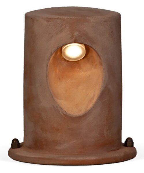 Segnapasso esterno toscot u-boat p211c 95 ip65 1.7w led monoemissione terracotta lampioncino lampada terra giardino - Toscot