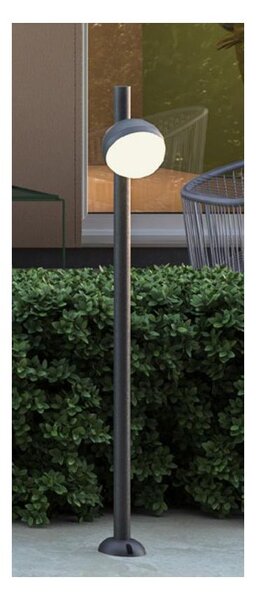 MAGNUS PALO DA GIARDINO AD 1 LUCE ALLUMINIO ANTRACITE O CORTEN IP54 H103 CM DESIGN MODERNO