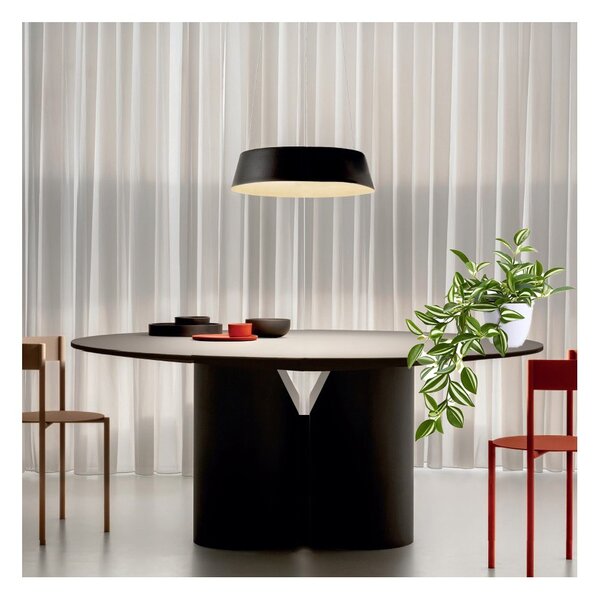 Lampadario moderno le gea luce juliette s 2300lm nera alluminio modulo led integrato - Gea Luce