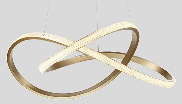 Lampadario classico led pan international infinity 60 grf17112 led 3600lm 3000°k lampada soffitto - Pan International