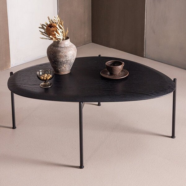 Tavolino da salotto nero 67x92 cm Kota – WOOOD