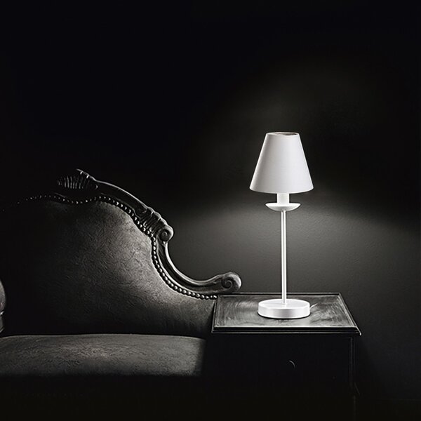 Abat-jour classica contemporanea perenz ducale 6268 b 14 e14 led lampada tavolo paralume - Perenz