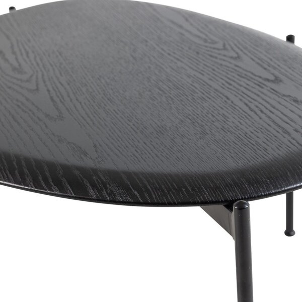 Tavolino da salotto nero 67x92 cm Kota – WOOOD