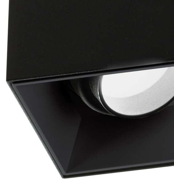 Plafoniera gea led gfa1231 gu10 led faretto spot orientabile nero lampada soffitto - Gea Led