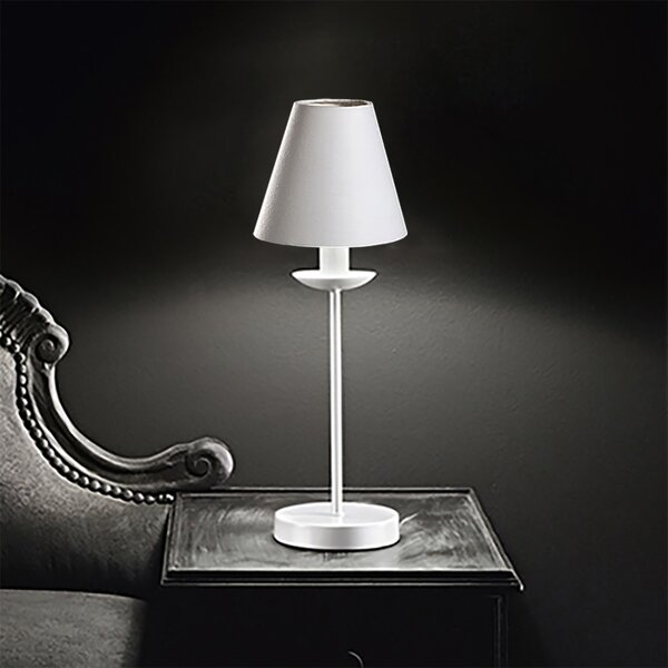 Abat-jour classica contemporanea perenz ducale 6268 b 14 e14 led lampada tavolo paralume - Perenz