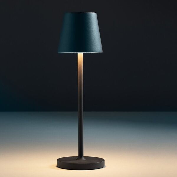 Abat-jour esterno batteria gea led gls030 300lm ip54 antracite lampada tavolo moderna usb touch - Gea Led