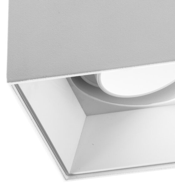 Plafoniera gea led gfa1230 gu10 led faretto spot orientabile bianco lampada soffitto - Gea Led
