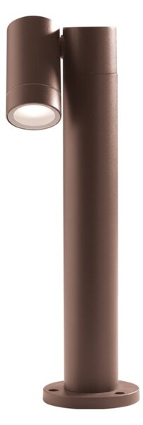 Lampioncino esterno gea led ges1110 45h gu10 led marrone lampada terra spot orientabile alluminio - Gea Led