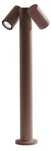 Lampioncino esterno gea led ges1113 70h gu10 led marrone lampada terra spot orientabile classica alluminio - Gea Led