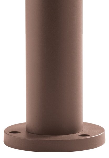 Lampioncino esterno gea led ges1110 45h gu10 led marrone lampada terra spot orientabile alluminio - Gea Led