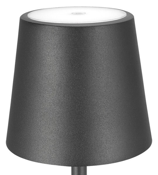 Abat-jour esterno batteria gea led gls030 300lm ip54 antracite lampada tavolo moderna usb touch - Gea Led