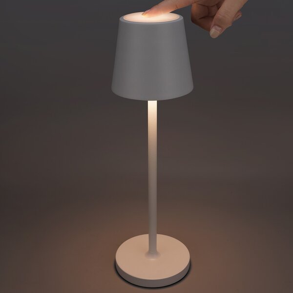 Abat-jour esterno batteria gea led gls032 300lm ip54 bianco lampada tavolo moderna usb touch - Gea Led