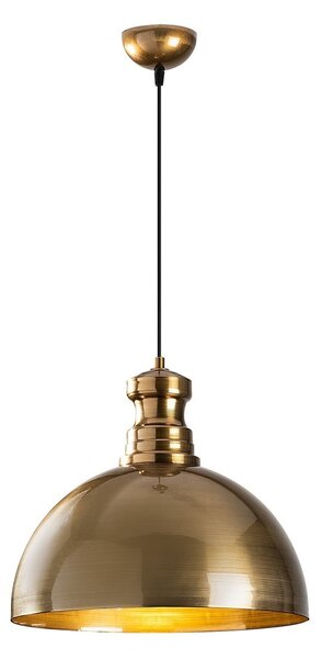 Lampadario dorato con paralume in metallo ø 40 cm Vamp – Opviq lights