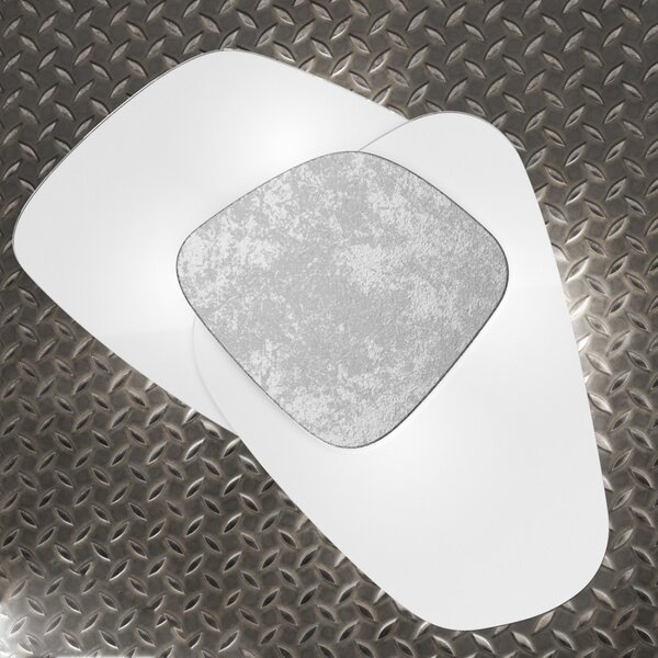 Plafoniera vetro top light strategy 1196 plp e27 led lampada soffitto parete - Top Light