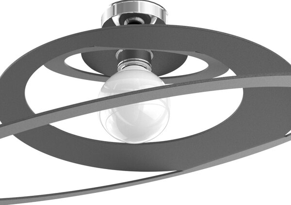 Plafoniera moderno metallo top light bungee 1197 pl70 e27 led lampada soffitto - Top Light