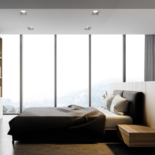 Faretto incasso sforzin illuminazione filiatra' t381 gx53 led moderno soffitto cartongesso - Sforzin Illuminazione