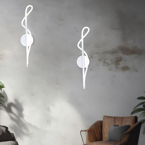 Outlet applique moderna sikrea noemi 33861 a b led lampada parete - Lampadari Bartalini Outlet
