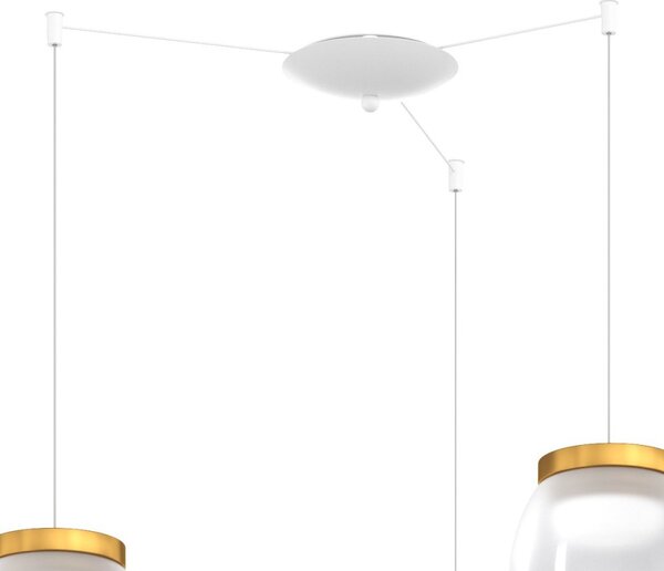 Lampadario moderno top light drum 1192 bi s3 sp bo led 3000°k dimmerabile lampada soffitto modulo led integrato - Top Light